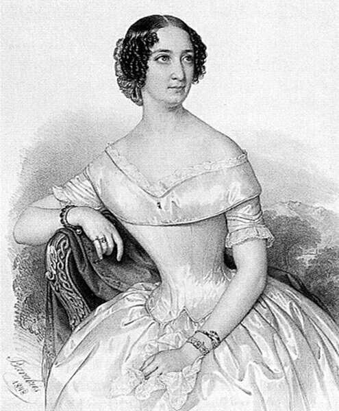 Jókainé Laborfalvi Róza (1817-1886), Barabás Miklós, litográfia
