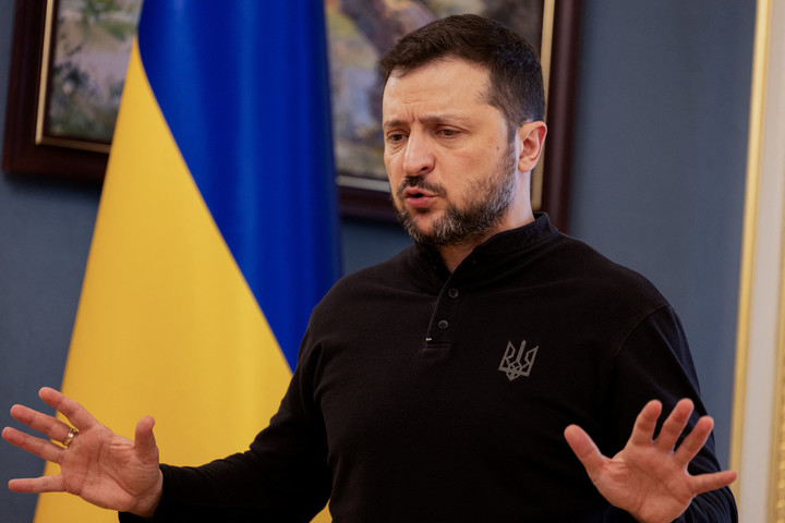 Fotó: AFP/POOL/Tetiana Dzhafarova Zelenszkij a hosszú távú békéről egyeztetett