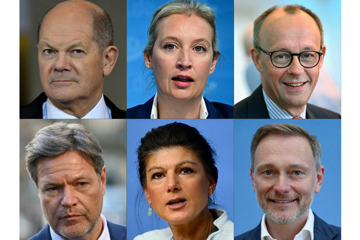 Fotó: AFP/John MacDougall, Ralf Hirschberger, Angela Weiss, Tobias Schwarz, Ina Fassbender, Stefanie Loos Politikai, gazdasági és migrációs válság is van Németországban