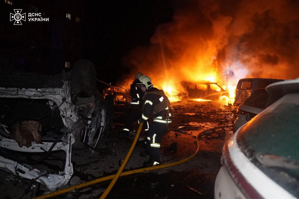 Az orosz erők egy Harkiv megyei települést bombáztak