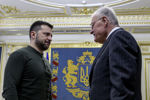 Az ukrán elnök Donald Trump különmegbízottját fogadta