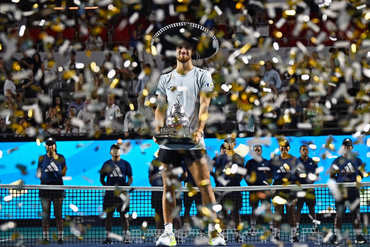 Fotó: AFP/Carl De Souza Első ATP-diadalát aratta Tomas Machac