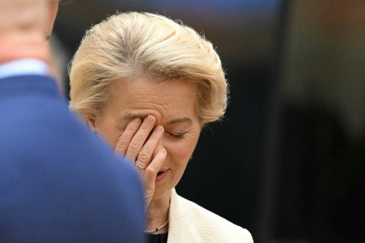 Fotó: AFP/Nicolas Tucat Trump és von der Leyen utolsó találkozója