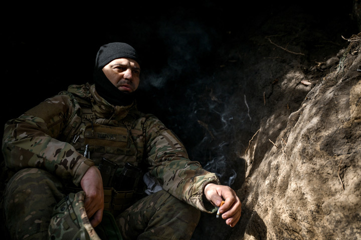 Fotó: AFP/NurPhoto/Dmytro Smolienko Már az ukrán határszolgálat is menekül