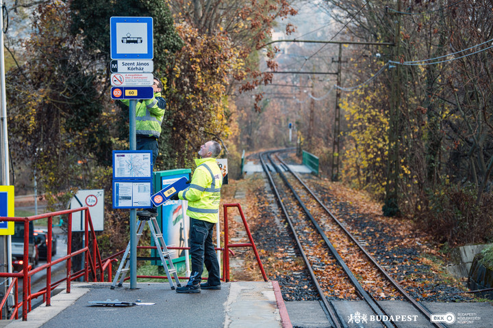 Fotó: Facebook/BKK – Budapesti Közlekedési Központ Karbantartás miatt március 17. és 23. között nem jár a fogaskerekű