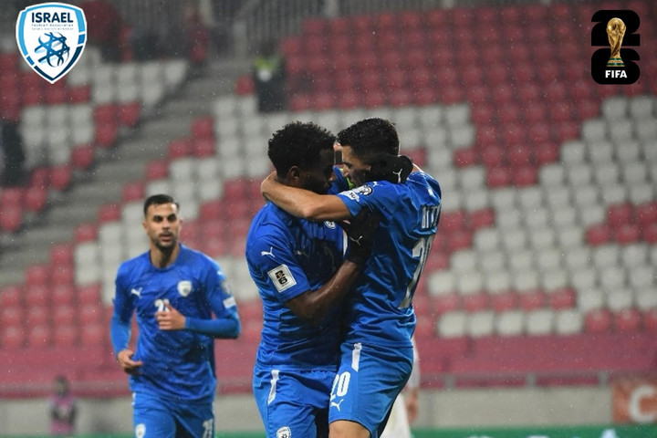Fotó: Facebook/ההתאחדות לכדורגל בישראל - The Israel Football Association Debrecenben nyertek vb-selejtezőt az izraeliek