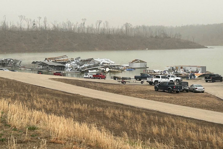 Fotó: AFP/Handout/Missouri State Highway Patrol Halálos áldozatokat követelt a vihar