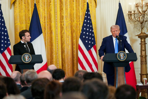 Macron a csúcstalálkozó előtt beszélt Trumppal