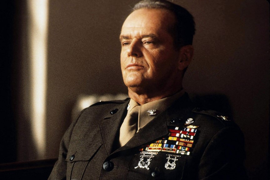 Fotó: COLUMBIA PICTURES / Collection ChristopheL via AFP Emlékezetes alakítást nyújtott a 1992-es Egy becsületbeli ügy című filmben Jessep ezredesként