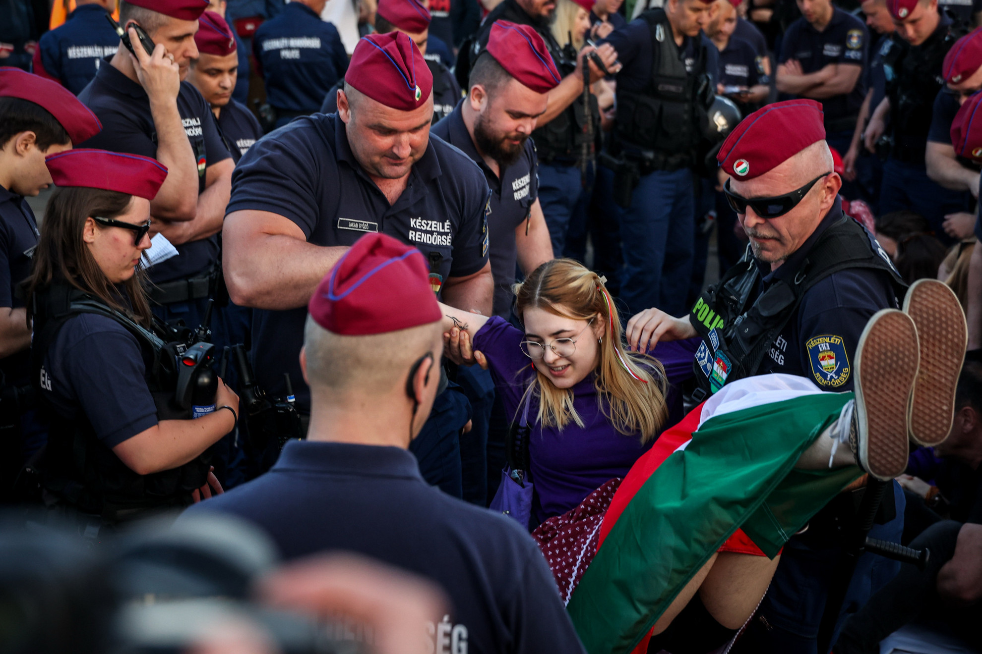 Pride melletti tüntetés 2025. április 22-én