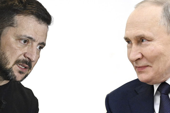 Fotó: AFP/Julien de Rosa, , AFP/Pool/Sergei Bobylyov Zelenszkij cinizmussal vádolja Oroszországot