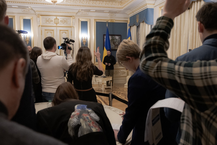 Fotó: AFP/Roman Pilipey Zelenszkij nem tágít