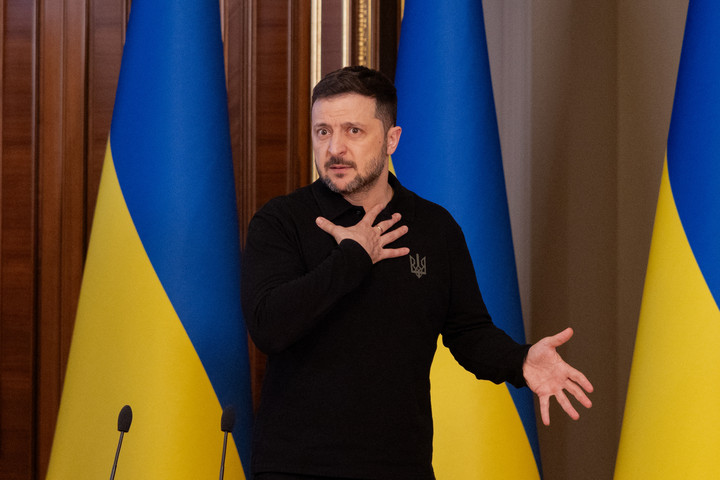 Fotó: AFP/Tetiana Dzhafarova Zelenszkij kockáztat