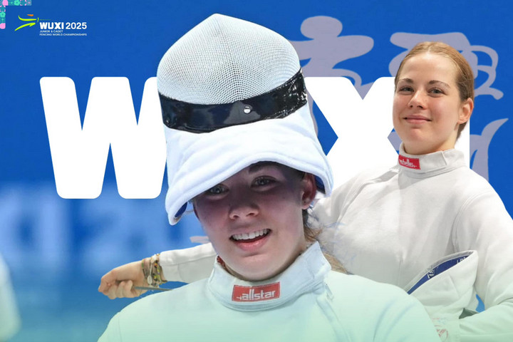 Fotó: Facebook/Hungarian Fencing Federation / Magyar Vívó Szövetség A párbajtőröző Horváth Lotti aranyérmes a kadetek között