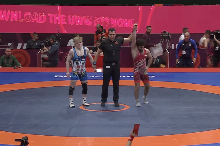 Fotó: Facebook/Magyar Birkózók Szövetsége - Hungarian Wrestling Federation Muszukajev a bronzéremért léphet szőnyegre