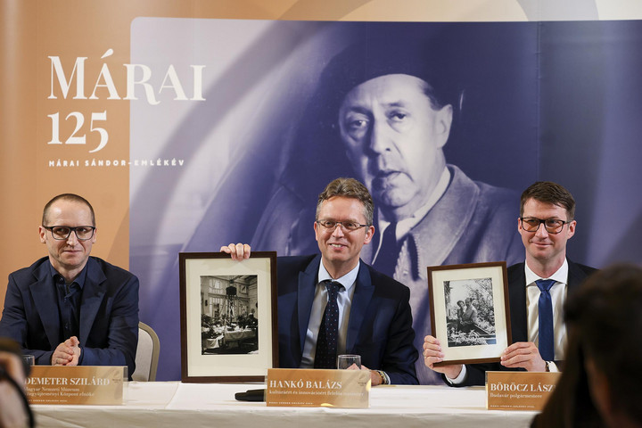 Fotó: MTI/Hegedüs Róbert Egy állandó Márai-tárlat is nyílik a Márai-emlékév keretében
