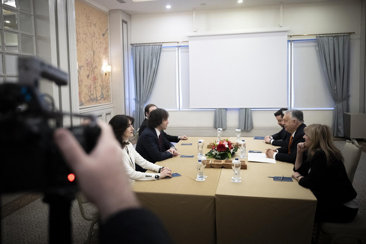 Fotó: MTI/Miniszterelnöki Kommunikációs Főosztály/Benko Vivien Cher Előkészítették a magyar–georgiai csúcstalálkozót