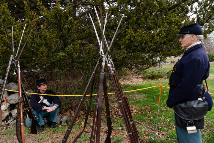 Fotó: AFP/Getty Images/Getty Images North America/Sophie Park Az amerikai függetlenségi háború első csatájának 250. évfordulójára emlékeztek