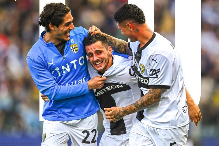 Fotó: Parma Calcio 1913 Facebook-oldala Balogh Botond csapata három pontot rabolt a Juventustól