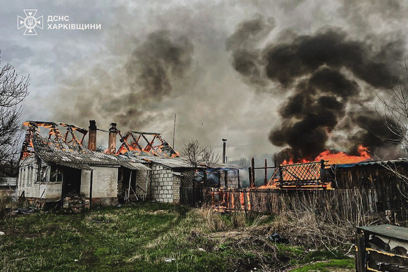 Fotó: AFP/State Emergency Service of Ukraine/Handout Orosz blokád alatt Kupjanszk
