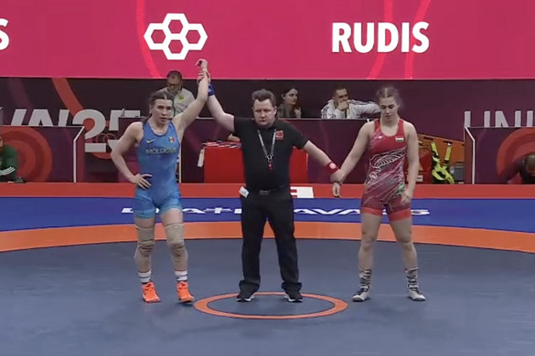 Fotó: Facebook/Magyar Birkózók Szövetsége - Hungarian Wrestling Federation Elekes Enikő kikapott a moldovaitól