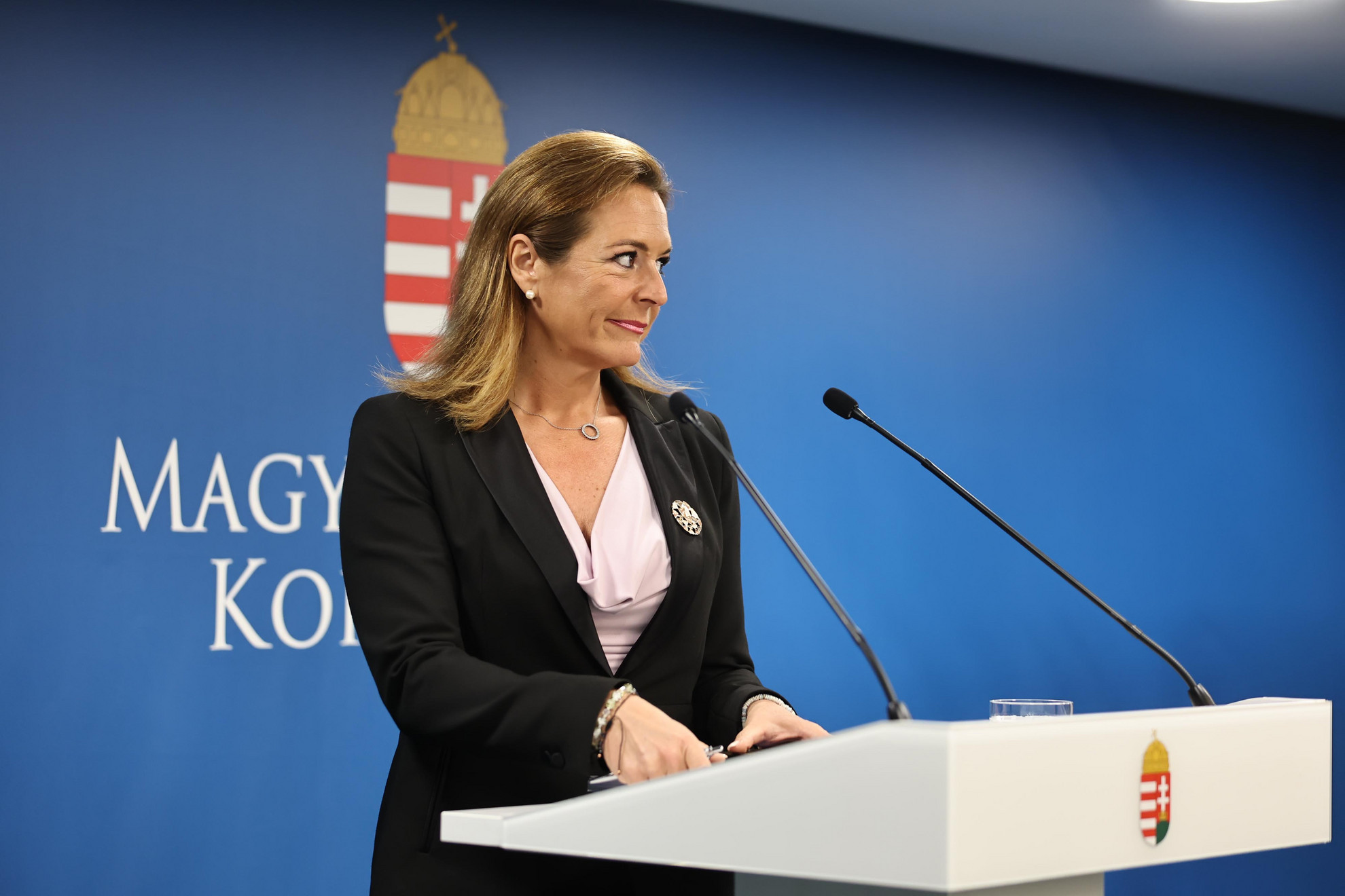 Fotó: MH/Balogh Dávid Vitályos Eszter kormányszóvivő