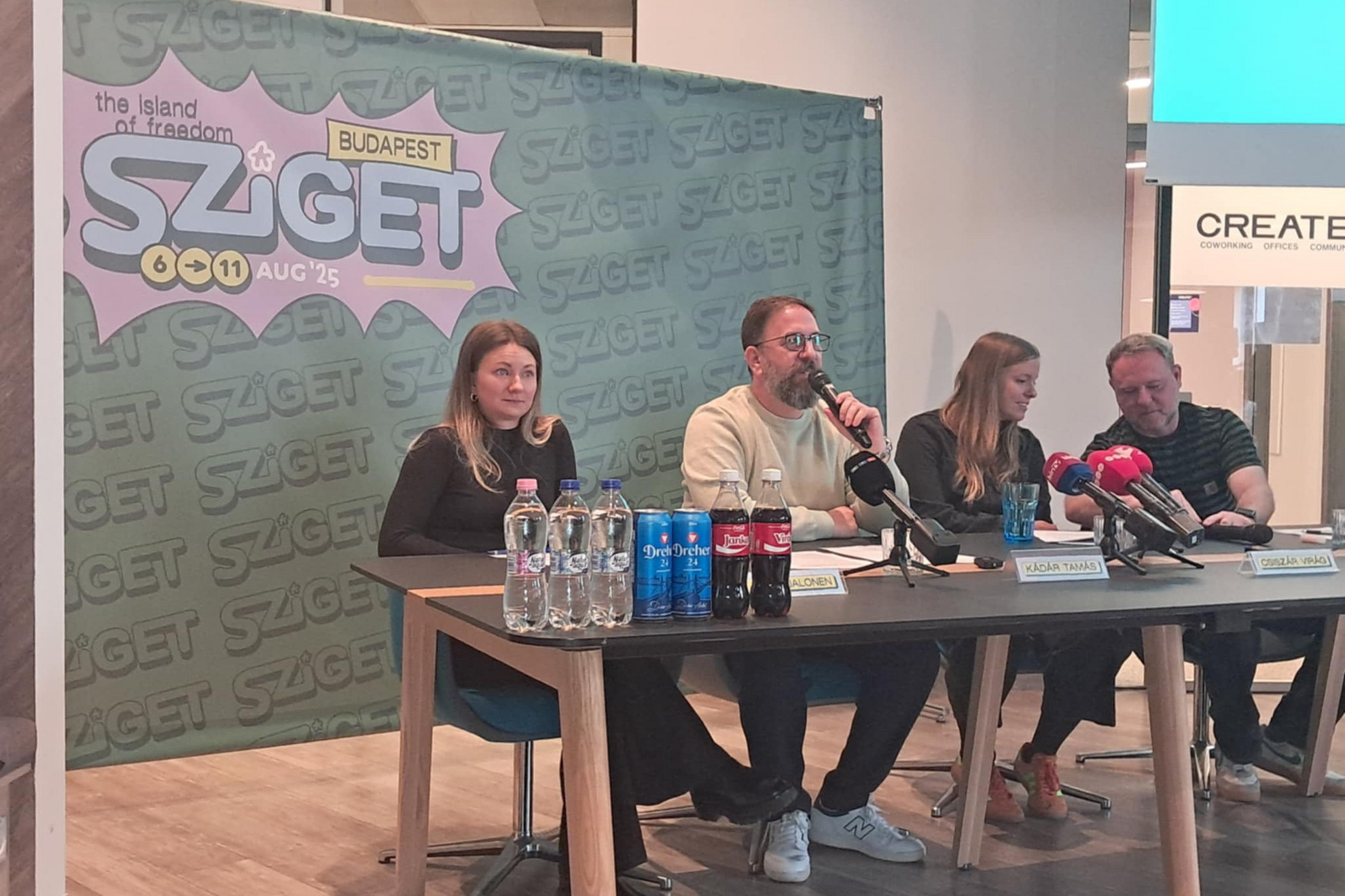 A Sziget szervezőinek sajtótájékoztatója