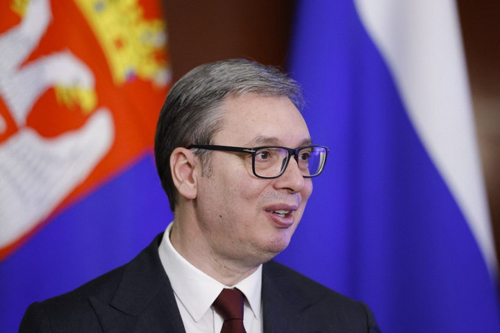 Fotó: AFP/Pool/Maxim Shemetov Aleksandar Vucic Odesszába utazott