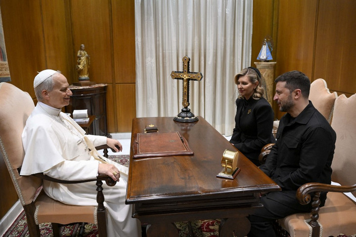 Fotó: AFP/Vatican Media/Handout Zelenszkij köszönetet mondott az új pápának