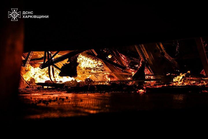 Fotó: AFP/State Emergency Service of Ukraine/Handout Katonai célpontokra mért tömeges csapás Oroszország