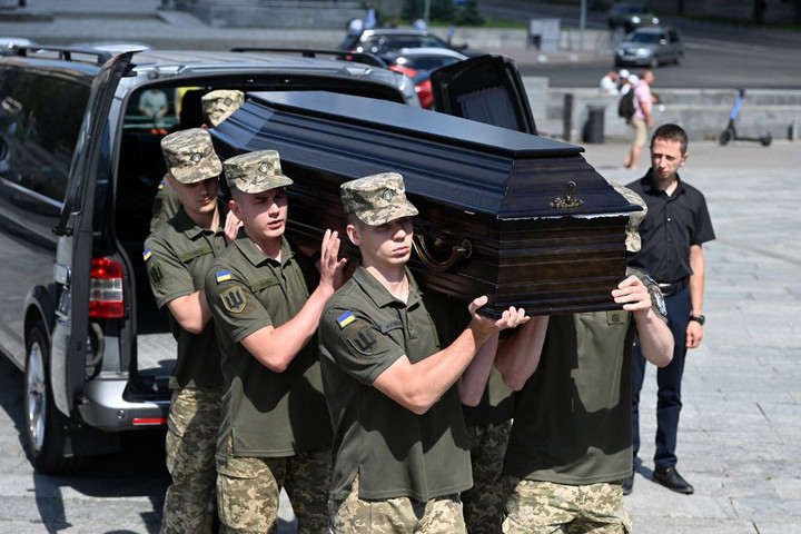 Fotó: AFP/NurPhoto/STR Papírhadosztályok az ukrán fronton
