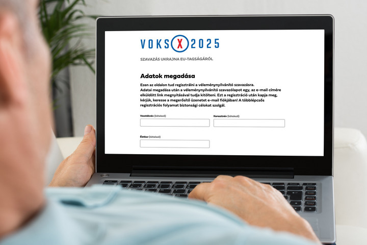 Fotó: NorthFoto, MH-grafika Hétfőtől online is lehet szavazni Ukrajna EU-tagságáról