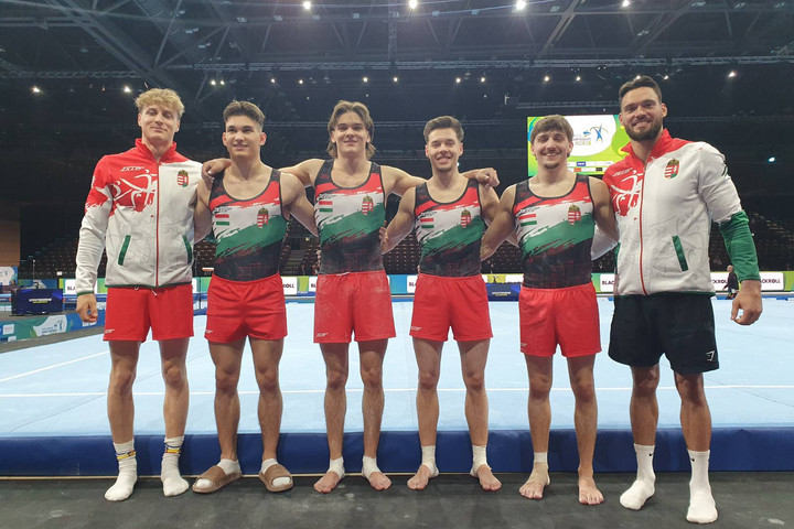 Fotó: Facebook/Magyar Torna Szövetség - Hungarian Gymnastics Federation Torna: három Eb-döntős szereplés a hetedik helyezett magyar férficsapattól