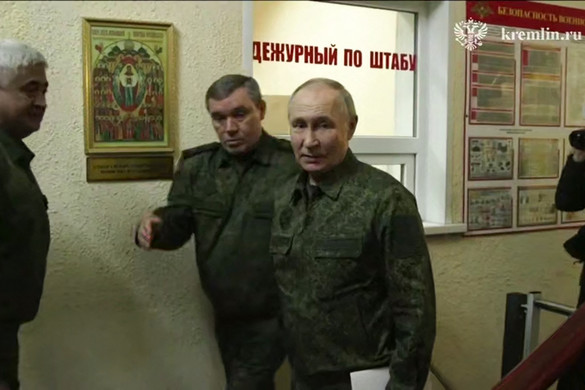 Vlagyimir Putyin ismét a Kurszki területre látogatott