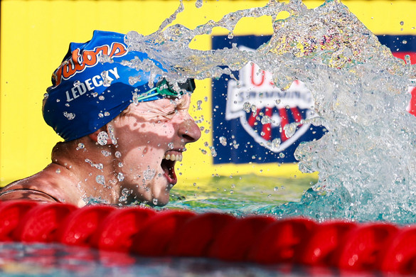 Női 1500 méter gyorson Ledecky minden idők második legjobb idejét érte el