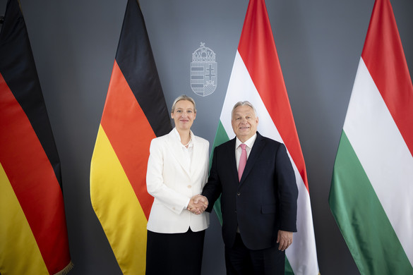 Orbán Viktor miniszterelnök Alice Weidellel tárgyalt