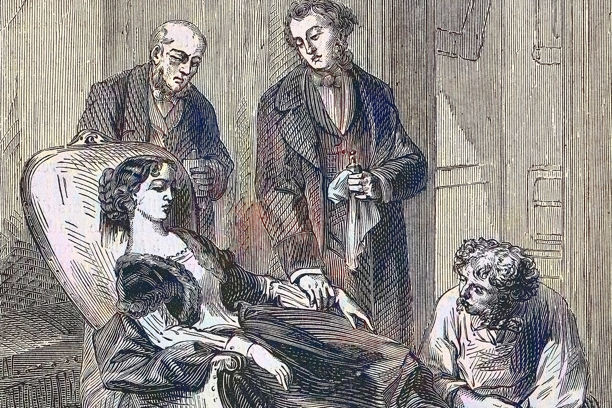 Fotó: Bildagentur-online Hannah Greener halála a túl sok kloroform belélegzése miatt, mint altatószer, 1848, Anglia, Történelmi, digitálisan restaurált reprodukció egy eredeti 19. századi műalkotásról, a pontos eredeti dátum ismeretlen.