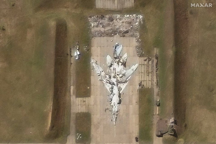 Fotó: AFP/Satellite image ©2025 Maxar Technologies A Pókháló hadművelet valódi következményei