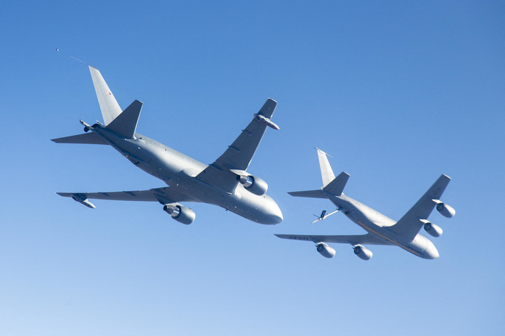 Fotó: AFP/Handout/US Air Force Üzemanyagtöltő repülőgépeket indított Trump kelet felé
