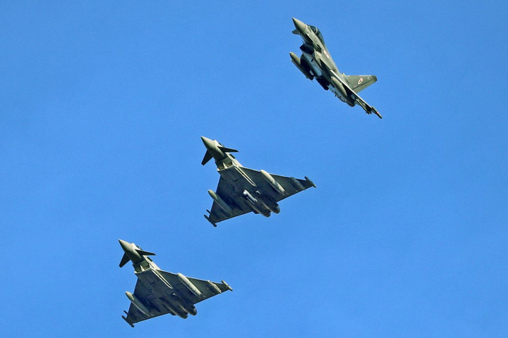 Fotó: AFP/NurPhoto/Urbanandsport Brit vadászgépek indulnak Izrael felé