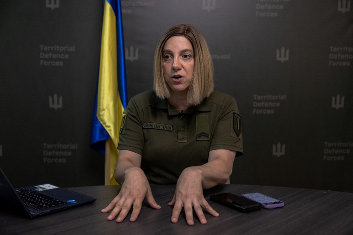 Fotó: AFP/Roman Pilipey Távollétében ítélték el az ukrán hadseregnél szolgált transznemű szóvivőt