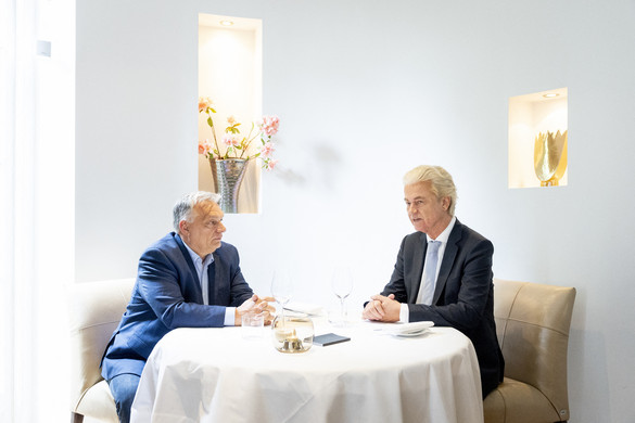 Orbán Viktor megbeszélést folytatott Geert Wildersszel Hágában