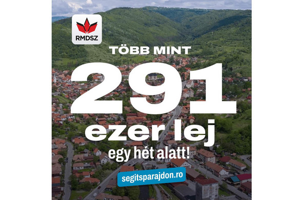 Adomány Parajdnak