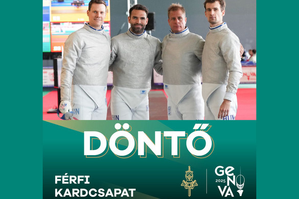 Újabb győzelmével döntős a magyar férfi kardcsapat