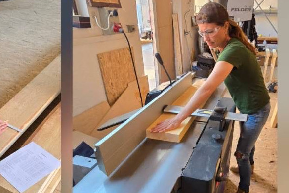 Fotó: Varga Judit fb oldala Egy fiókos TV-szekrényt készített az ex-miniszter