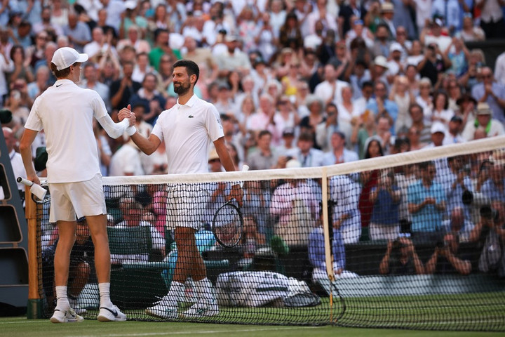 Fotó: AFP/Henry Nicholls Sinner szertefoszlatta Djokovic álmait