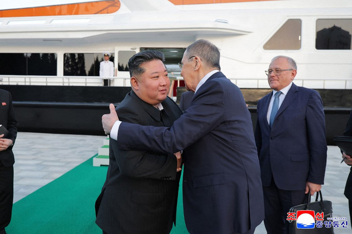 Fotó: AFP/KNS/KCNA/STR Kim Dzsongun feltétel nélküli támogatásáról biztosította Oroszországot