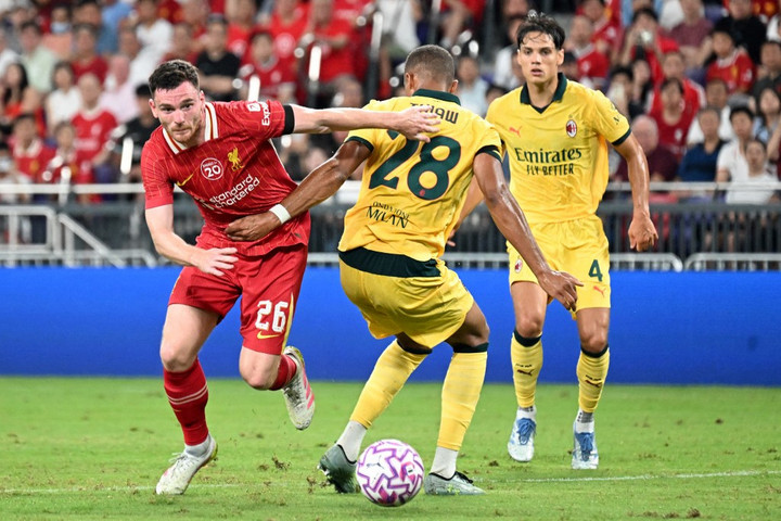 Fotó: AFP/Peter Parks A Liverpool kikapott az AC Milantól