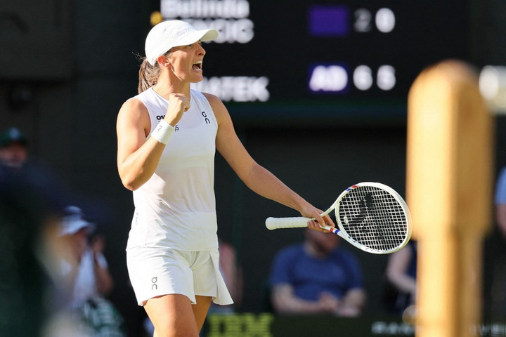 Fotó: AFP/The Yomiuri Shimbun/Yomiuri/Daisuke Urakami Swiatek először jutott döntőbe Wimbledonban