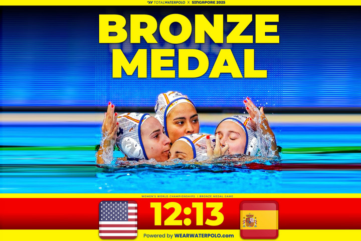 Fotó: Facebook/Total Waterpolo A spanyoloké a bronzérem a női vízilabdatornán